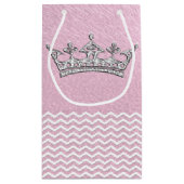 Roze roze roze, gepersonaliseerde prinses Gift Bag Klein Cadeauzakje (Achterkant)