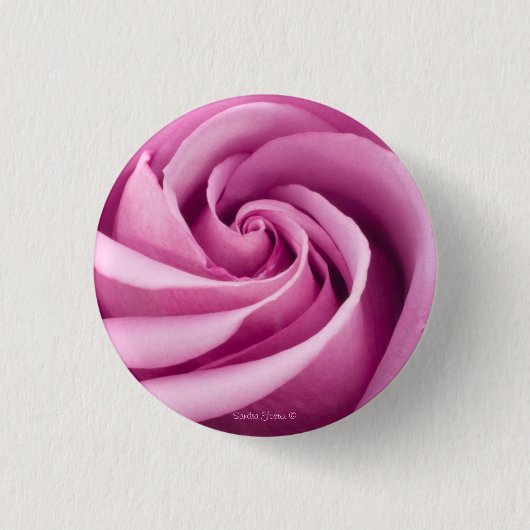 Roze roze roze gevouwen tot perfecte Button (Voorkant)