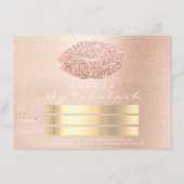 Roze roze roze goudConfetti huidplooi keihard Kaar (Voorkant)