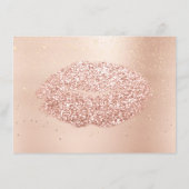 Roze roze roze goudConfetti huidplooi keihard Kaar (Achterkant)