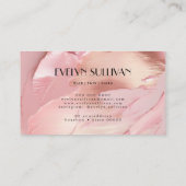 roze roze roze gouden borstelstrokken visitekaartj visitekaartje (Achterkant)