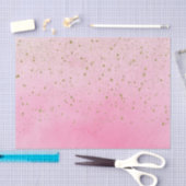 Roze Roze Roze & Gouden Glitter Bruiloft Feest Tissuepapier (Craft)