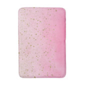 Roze Roze Roze & Gouden Glitter Glam Glitterende C Badmat (Voorkant Verticaal)