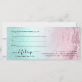 Roze roze roze goudglitter & mint make-up artiest (Achterkant)