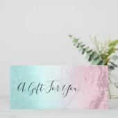 Roze roze roze goudglitter & mint make-up artiest (Staand voorkant)