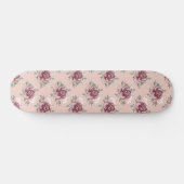 Roze roze roze goudgroene bohemen bloemen persoonlijk skateboard (Horizontaal)