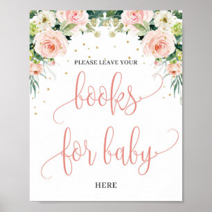 Roze, roze, roze groene boeken voor baby-bord poster