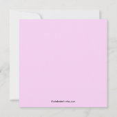 Roze Roze Roze Grote Bridale Shower Uitnodiging (Achterkant)