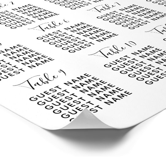 Roze roze roze handse penseeltafel poster (Hoek)