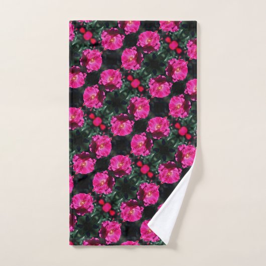 Roze roze roze in het bloem bad handdoek (Handdoek)