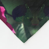 Roze roze roze in het bloem fleece deken (Hoek)