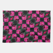 Roze roze roze in het bloem theedoek (Horizontaal)
