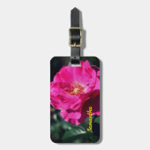 Roze roze roze in volledig bloem Sluiten Aangepast Bagagelabel (Voorkant verticaal)