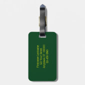 Roze roze roze in volledig bloem Sluiten Aangepast Bagagelabel (Achterkant verticaal)