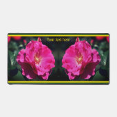 Roze roze roze in volledig bloem Sluiten Aangepast Bureaumat (Voorkant)