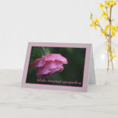 roze roze roze kaart (Gele Bloem)