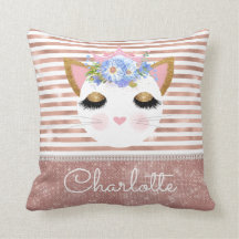 Roze roze roze kat princes gepersonaliseerd