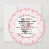  roze roze roze kinderschoenen voor meisjes kaart (Achterkant)