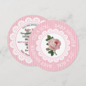  roze roze roze kinderschoenen voor meisjes kaart (Voorkant / Achterkant)