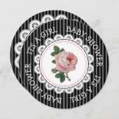 roze roze roze kinderschoenen voor meisjes kaart (Voorkant / Achterkant)