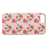 Roze roze roze klikketketkettingafdekking naadloze Case-Mate iPhone case (Achterkant (Horizontaal))