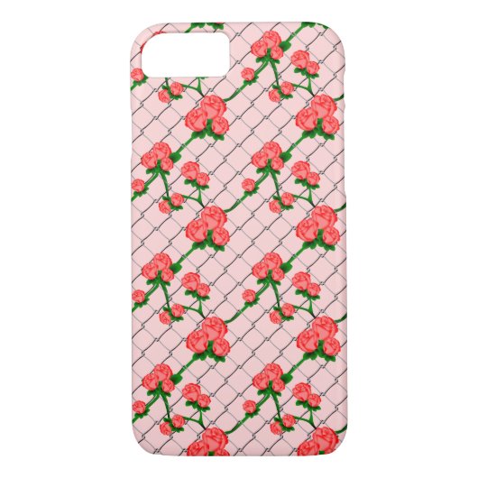 Roze roze roze klikketketkettingafdekking naadloze Case-Mate iPhone case (Achterkant)
