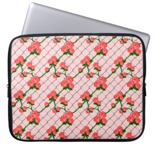 Roze roze roze klikketketkettingafdekking naadloze laptop sleeve