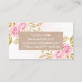 Roze roze roze kraft kandle soy Melt Soap and DIY  Visitekaartje (Achterkant)