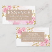 Roze roze roze kraft kandle soy Melt Soap and DIY  Visitekaartje (Voorkant / Achterkant)