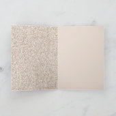 Roze roze roze kreeft Glitter Glitz Tropische Blad Kaart (Binnen)