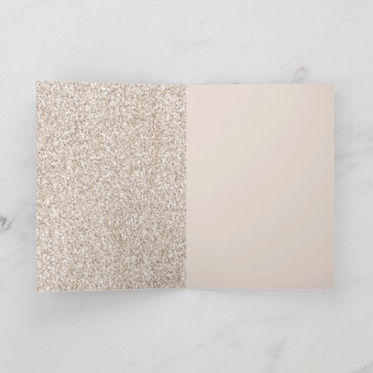 Roze roze roze kreeft Glitter Glitz Tropische Blad Kaart (Binnen)