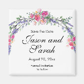 Roze roze roze luzerne roze magnet (Voorkant)