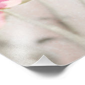 Roze roze roze marmer Stone Background Collage Roz Foto Afdruk (Hoek)