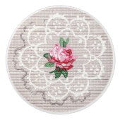 roze roze roze met een olieachtige poot keramische knop (Voorkant)