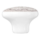 roze roze roze met een olieachtige poot keramische knop (Zijkant)