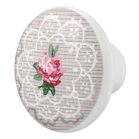 roze roze roze met een olieachtige poot keramische knop (Rechts)