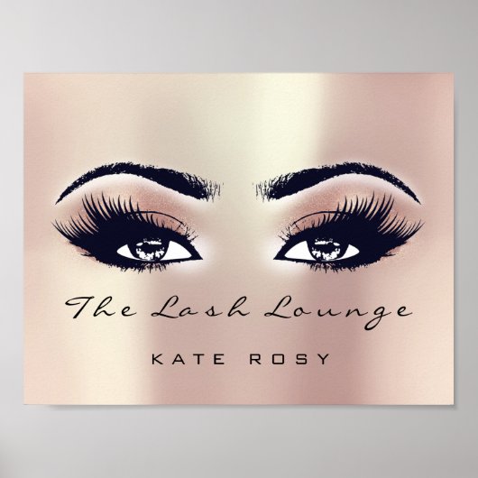 Roze roze roze naam Makeup Artist Beauty Studio La Poster (Voorkant)