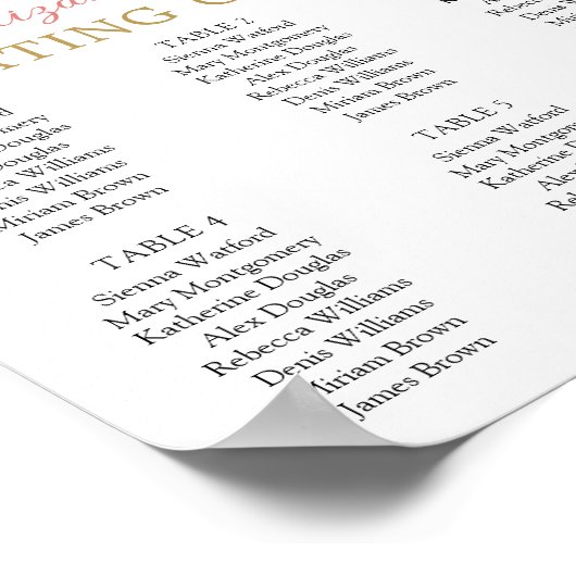 Roze roze roze olievloeistof dwars door de dop poster (Hoek)