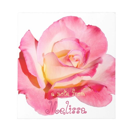 roze roze roze op maat notitieblok (Voorkant)