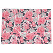 Roze roze roze patroon groot cadeauzakje (Voorkant)