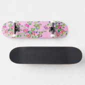 roze roze roze - polka-stippen skateboard (Horizontaal)
