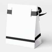 Roze roze roze ribbon bruiloft bedankdoosjes (Achterkant)