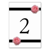 Roze roze roze ribbon bruiloft kaart (Achterkant)