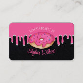 Roze, roze, roze riemen bakkerij visitekaartje (Voorkant)