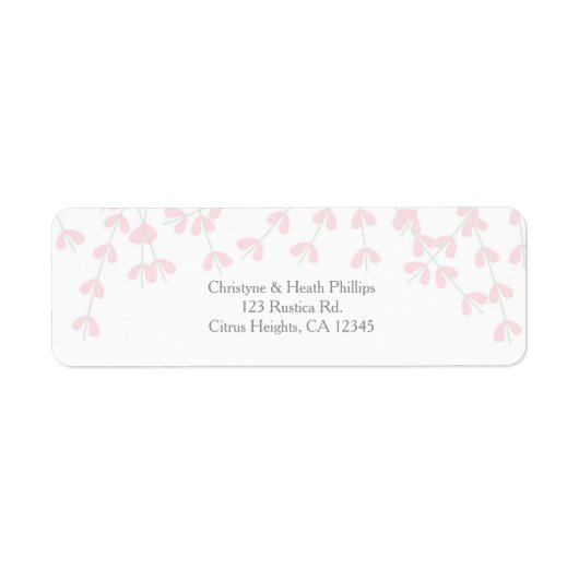 Roze, Roze, Roze, Robuuste wijnzegeltoon — Uitnodi Etiket (Voorkant)