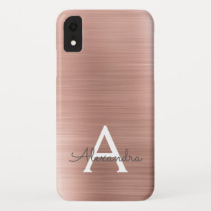 Roze roze roze roestvrij stalen monogram Case-Mate iPhone case