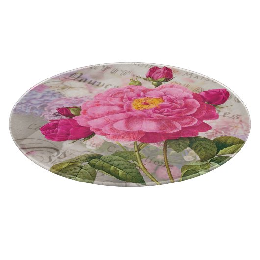 Roze roze roze ronde snijplank (Hoek)