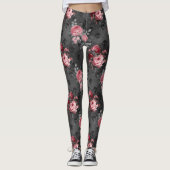 Roze roze roze roodbaars leggings (Voorkant)