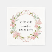 Roze roze roze roodbaars servet (Voorkant)