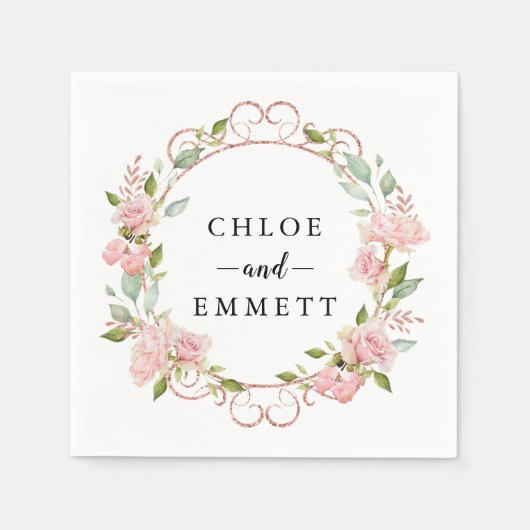 Roze roze roze roodbaars servet (Voorkant)